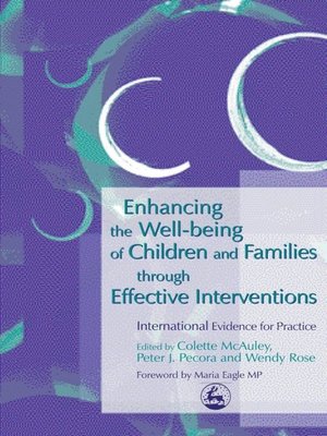 cover image of Enhancing the Well-being of Children and Families through Effective Interventions